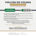 Volcán de Colima Registró 7 Sismos Esta Semana; Permanece en Semáforo Verde