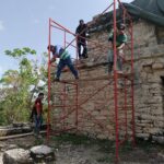 Con El Promeza, Se Da Mantenimiento Al Edificio Nohoch Mul, En Cobá, Quintana Roo