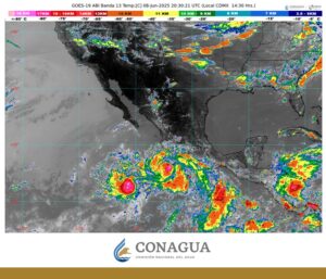 Se Intensifica a Tormenta Tropical la Depresión Tropical Tres-E en el Océano Pacífico