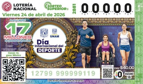 Lotería Nacional y UNAM Anuncian Sorteo del Día del Deporte