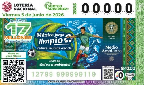Semarnat y Lotería Nacional Promueven el día Mundial del Medio Ambiente con Billete Conmemorativo