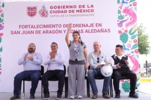 Clara Brugada Supervisa Obras Para Reducir Inundaciones en San Juan de Aragón