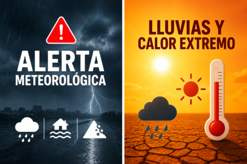 Prevén Lluvias Intensas en Sinaloa y Nayarit; Persiste Calor Extremo