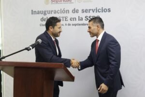 ISSSTE Instala Consultorio y Módulos de Atención en la SSPC