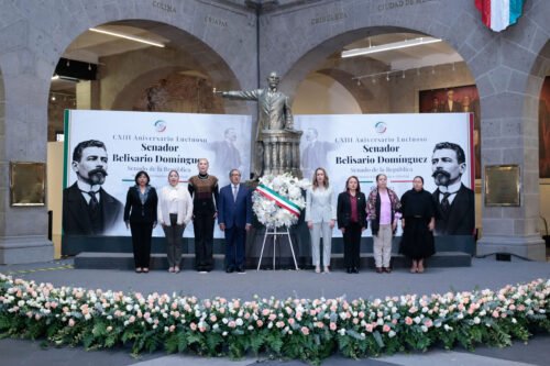 Rinden Homenaje a Belisario Domínguez en Antigua Casona de Xicoténcatl
